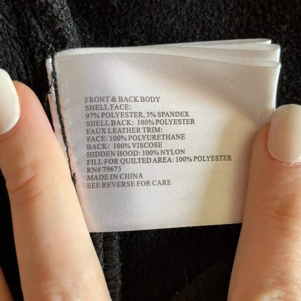 MICHAEL Michael Kors Quilted Sleeve Waterproof Coat Black Size Small - Picture 7 of 7